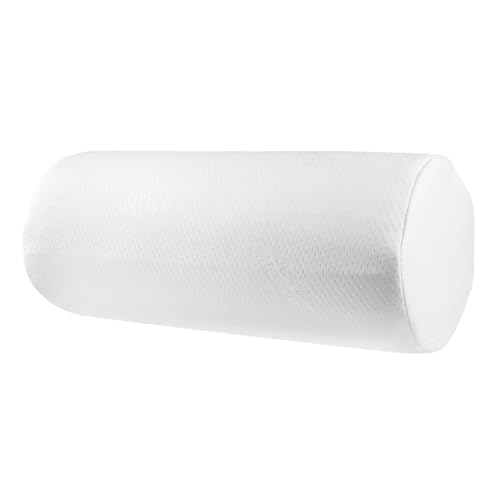 Image of Araami Memory Foam Orthopedic Medium Size Bolster Bed Pillows for Rest and Support with Breathable Zip Cover (22 X 10 X 10 INCH) (bloster Pillow)