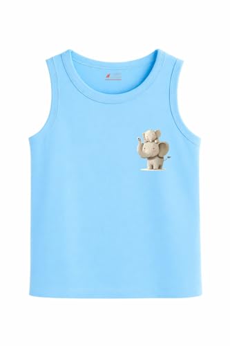 Image of Baby Boys Relaxed Fit White Cotton Vest | Lightweight, Breathable | Ganji | Banian | Baniyan | Kids Sando for Infant Newborn Toddler