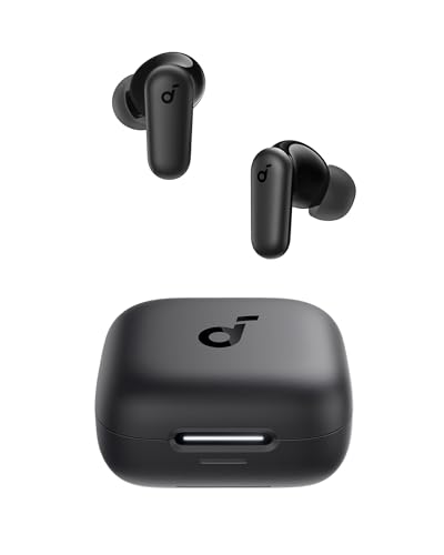 soundcore P30i da Anker, Fone de Ouvido Bluetooth 5.4 com Cancelamento de Ruído Adaptativo, Graves Poderosos, 45H de Reprodução, Estojo 2-em-1 com Suporte para Celular, IP54, Fone sem fio TWS, Preto