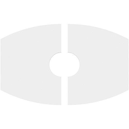 Image of Ekena Millwork CMP20X13KY2-04000 Kailey Architectural Grade PVC Contemporary, Two Piece Urethane Ceiling Medallions 20 inchW x 13 3 /8 inchH x 4 inchID x 10 3 /4 inchC x 1 inchP