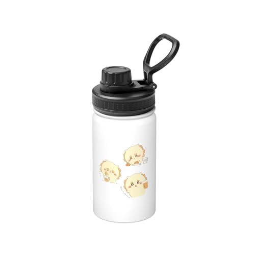 ステンレスカップ ちいかわ シーサー コーヒーカップ 大容量 保温 保冷 直飲み 真空断熱 蓋付き 水筒 マグボトル かわいい キャラクター 車載 持ち運びやすい ビール 家庭用 車用 オフィス プレゼント 350ml