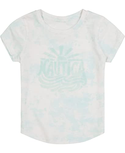Image of Nautica Girls Short Sleeve T-Shirt with Fun Graphic Design, Cotton Tee with Tagless Interior