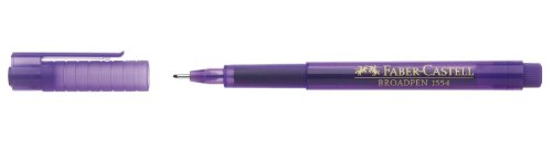 Faber-Castell 155436 - Fineliner Broadpen 1554, 0.8 mm, violett, 1 Stück