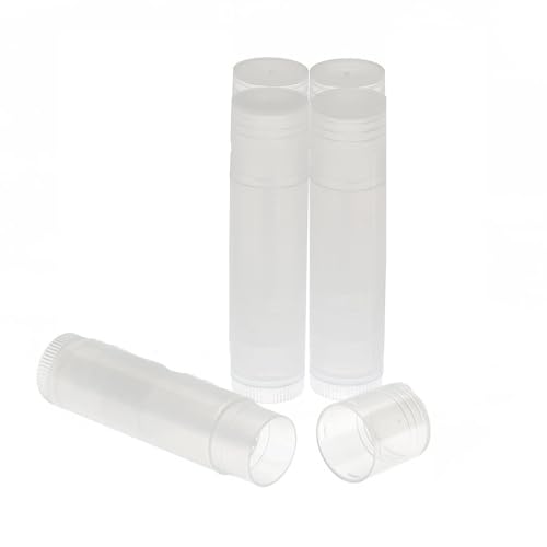 Image of JERN 5 Grams Clear Empty Plastic Lip Gloss Lip Balm Cream Tubes Lipstick Refillable Bottles Cosmetic Containers Set (Pack of 5)