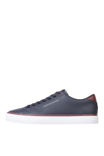 Tommy Hilfiger Zapatillas Sneaker para Hombre, Azul (Desert Sky), 42