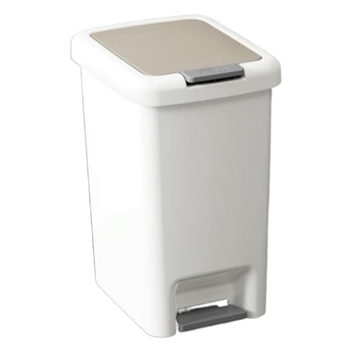 Can Di Immondizia Per Casa - Bidoni Per Cucina 10L | Cestino Rettangolare Con Pedale | Spazzatura Lattina Di Pedale Della Spazzatura Ergonomica Protezione Per Odore Di Odore Per La Casa Bidoni