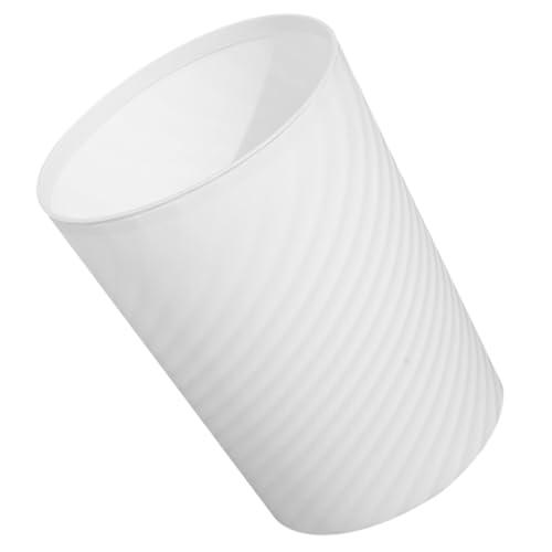 Poubelle blanche en plastique 10l sans couvercle Gatuida pour le bureau
