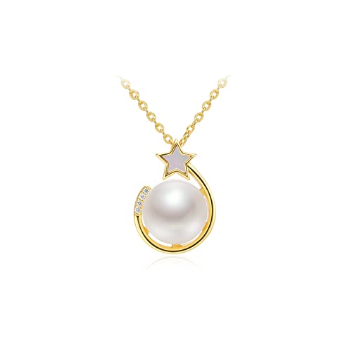 Collier fresh water pearl pour chignon et pendentif perle d'eau douce quotidien