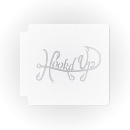 Fishing Hook Hooked Up 783-E066 Stencil (2 inch) image 3