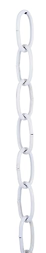 Image of B&P Lamp Steel Decorative Chain W /White Finish, 3 Ft. Length