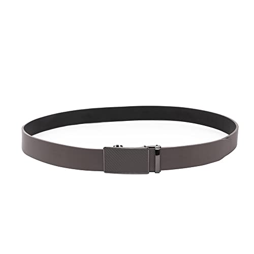 One Size Fits All Genuine Leather Mens Belt with Easier Adjustable Buckle3