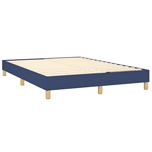 INLIFE Boxspringbett Blau 140x200 cm Stoff,Blau,23KG,3120620 – Bild 6