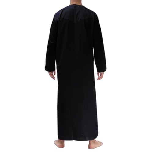 Omani/Emerati Dishdasha – Mens Omani/Emirati Style Thobe Classic - Full Length Long Sleeve Islamic Jubbah's3