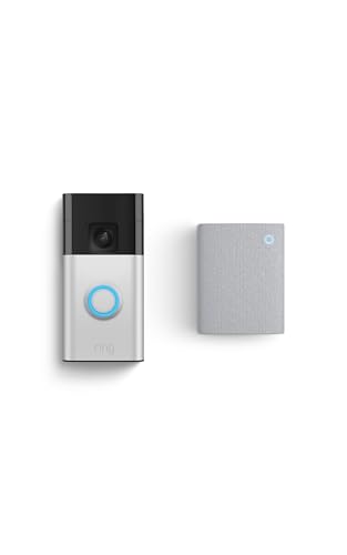 Ring Battery Doorbell, Satin Nickel with Chime - Additional View