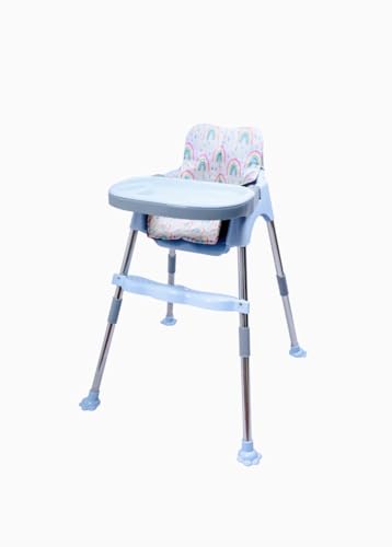 Image of My Giraffe Coco Baby High Chair, Light Blue - Rainbow