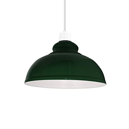 LEDSone Industrial Metal Green Ceiling Pendant Light Shades