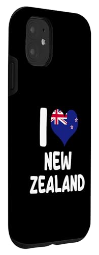 Coque pour iPhone 11 I Love New Zealand Kiwi Land Aotearoa NZ Lover – vue 3