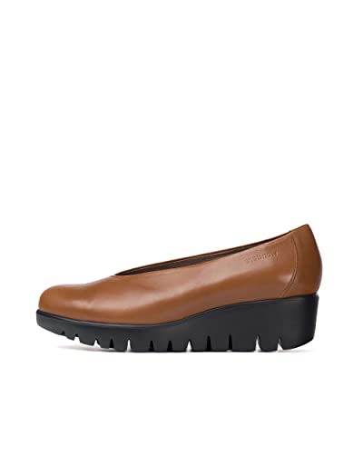 Wonders Mocasín Fly Cuero para Mujer Marrón 39