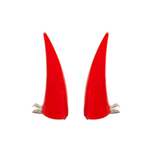 JUFYVO Halloween Small Devil Horns Hair Clips Anime Power Hair Clip Cosplay Costume Headwear Accessory Devil Costume Accessories for Masquerade