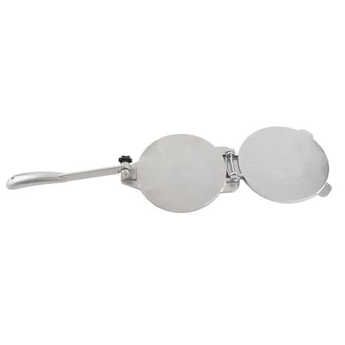 Walfront Aluminum Tortilla Press, Efficient and Multifunctional Tool for Making Chinese Cakes and Pastries for Home Use and Cooking Enthusiasts (16cm Silver)