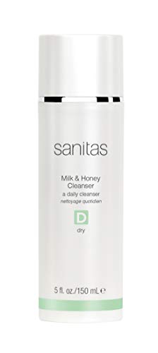 Sanitas Skincare Milk & Honey Cleanser, Rich, Restorative Cleanser, Cleanser for Dry Skin, 5 Ounces