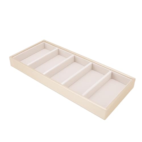 Porta Occhiali Multiplo, Vassoio Per Esposizione Occhiali, 5 Griglie Organizer Occhiali Da Sole Cassetto, Scatola Per Occhiali Per Gioielli Vassoio Per Organizzatore Vetrina Per Occhiali(beige)