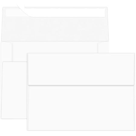 A6 Invitation Envelopes - Midnight Black, 4 3/4 X 6 1/2 Inches, Pack Of 50, Square Flap For Cards & Photos