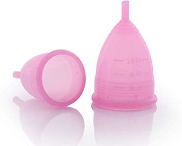 STRAIGHT Menstrual Cup Leakage Or Odor | No Rashes | Ultra Soft Period Cup Made With Medical Grade Silicone - Medium