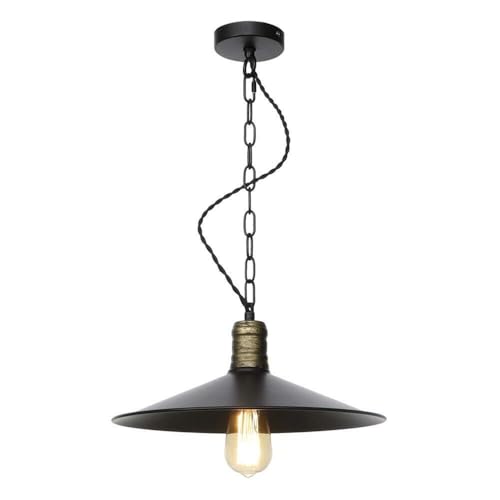 Éclairage décoratif rétro industriel E27 suspension fer forgé îlot de cuisine