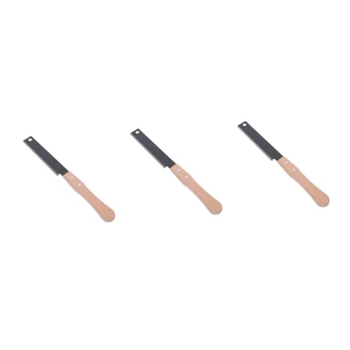 DIYEAH 3 Pièces Scie à Main Japonaise Petite Scie à Tirer Portable pour Bricolage Dents Fines Trempées Coupe Précise pour Travail Du Bois et Projets DIY