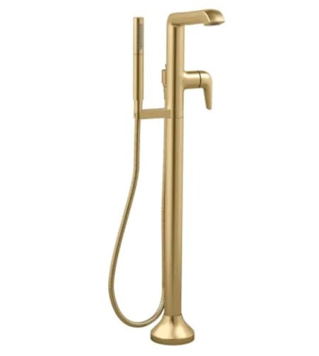 Grifería de Piso Kohler K-T22025-4 con desvío integrado y ducha de mano miniatura 1
