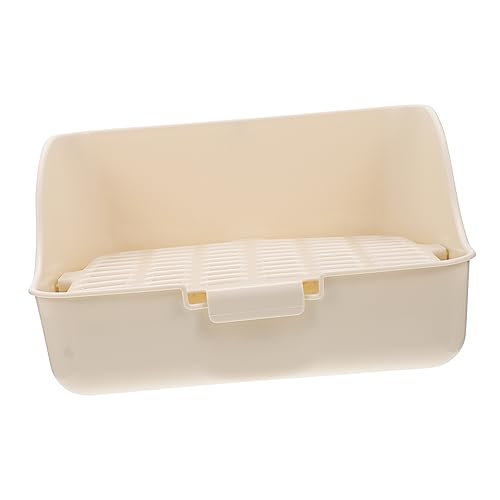 BCOATH 箱 うさぎのトイレ おもちゃ ペット用品 ごみトレイ モルモットの檻 ネズミのトイレ 尿 うさぎトイレ ペットのおしっこトイレ ペット用トイレ 小型ペットトイレ プラスチック 白い