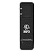 flexman MP3 Player, Lossless Sound Support Up To 64GB Mini Music Player Not Support External Playback Built in 180mAh Battery for Students Running Travel(Black)