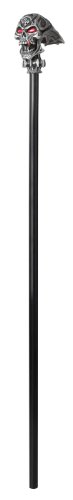 California Costumes Vampire Cane, Silver/Black, One Size Costume Accessory