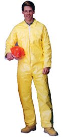 Tyvek QC Coveralls, Sewn and Bound Seams Standard Suit with Zipper Front (12 per case) - Size 3X-Large