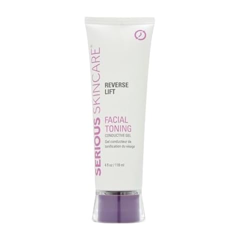 Serious Skincare Reverse Lift Collagen Based Conductive Activator Gel for Facial Toning - Compatible with All Microcurrent & RF Frequency Tools, NuFace - Skin Hydrating Formula - Glides Easily - 4 oz Cover