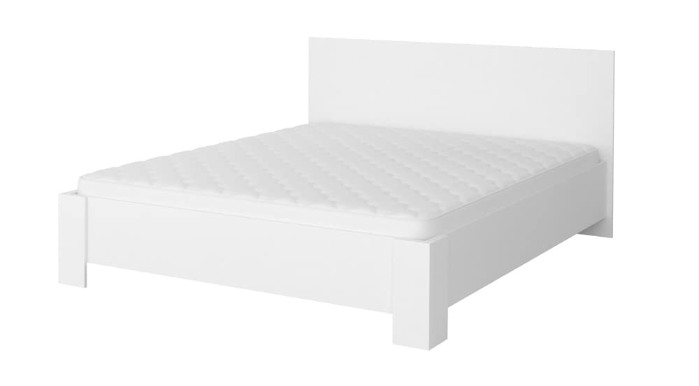 Fabryka Mebli Idźczak Schlafzimmer-Set Komplett - Astral Bettgestell - Kleiderschrank mit Spiegel, Nachttisch, Kommode- Innovativ, Stilvoll, Modern