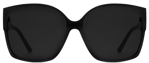 NYS Collection Premium Polarized Oversized Square Sunglasses for Women Lightweight 100% UV Protection