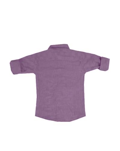 Image of Zilcon Boys Button Down chatai Shirt Long Sleeve Boys Summer Winter Outfits Size 3-16 Years (in, Age, 5 Years, 6 Years, Regular, Purple)