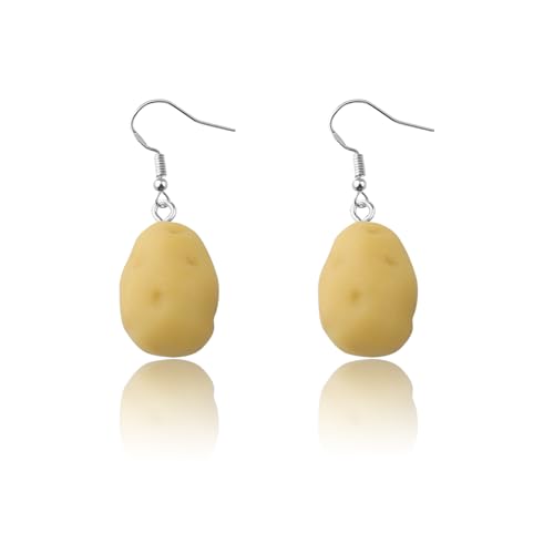 Cute Potato Earrings Potato Lover Gift Vegetable Food Themed Dangle Jewelry for Potato Queen Farmer