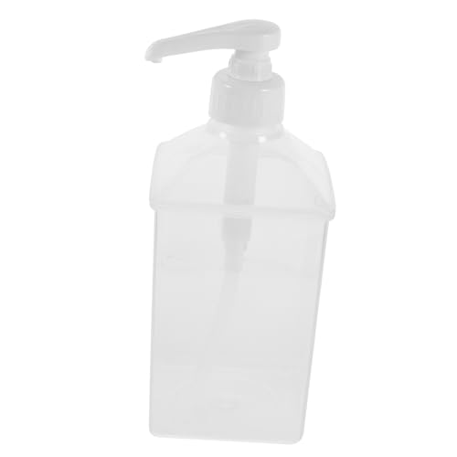 HOLIDYOYO 3pcs Plastic Syrup Pump Bottle Large Dispenser for Shampoo Lotion Sauce for Kitchen