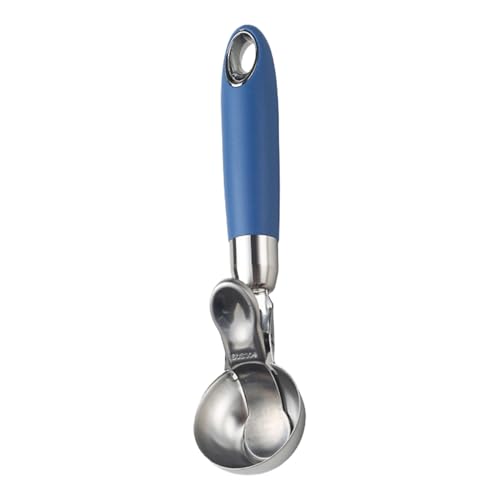 Cucharas de helado de acero inoxidable, cuchara de bola de melón de acero inoxidable, apta para lavavajillas, cuchara de sandía para hornear masa de galletas