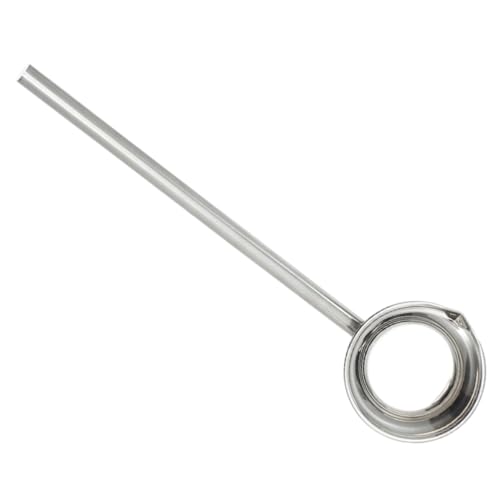 Lurrose Cucharón de Agua con Mango de Acero Inoxidable Cuchara Resistente y Moldeada para Cocina y Riego Jardín Uso Doméstico y Profesional