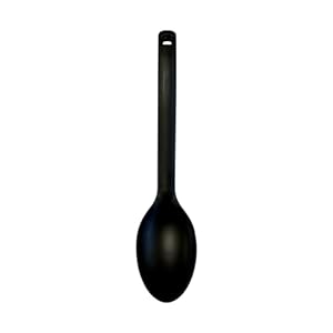 Fox Run Nylon Stirring and Serving Spoon, Black, 12.5″