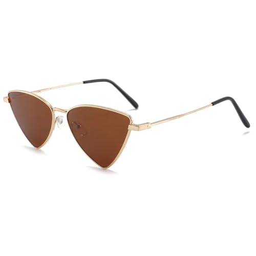 Lunettes de soleil petite taille femmes à design géométrique irrégulier mode
