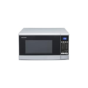 SHARP R670S 2in1 Mikrowelle mit Grill (20 L, 800 Watt, 1000 Watt Grill, 10 Leistungsstufen, 13 AutoCook-Automatikprogramme, Timer) / Silber