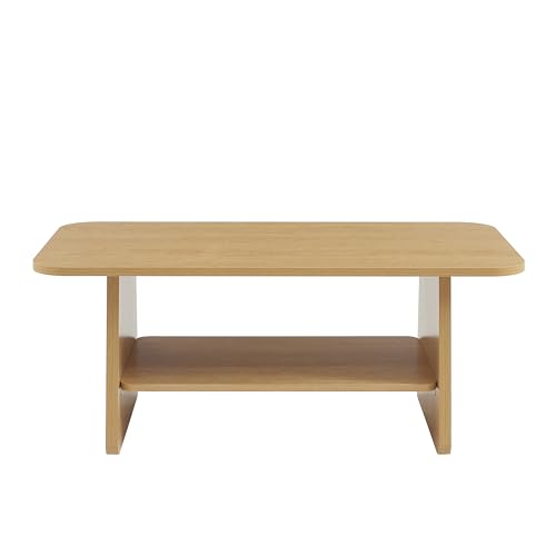Table basse LANGO effet chêne BAÏTA meuble salon bois clair - 6