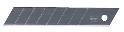 CONNEX Abbrech-Klingenstreifen breit 5 Stück - Verchromt - Eisgehärtet - Härtegrad SK 7-5 Stück im Spender/Cuttermesser Klingen/Teppichmesser Klingen/Ersatzklingen Cuttermesser / 897031