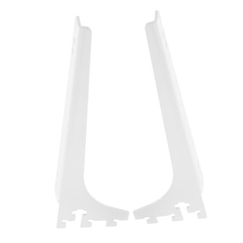 Anneome 1 Pair Heavy Duty Shelf Stands Bracket System for Closet Organization Space Optimizing Support for Kitchen Utility Curtain Rods with Rounded Edges