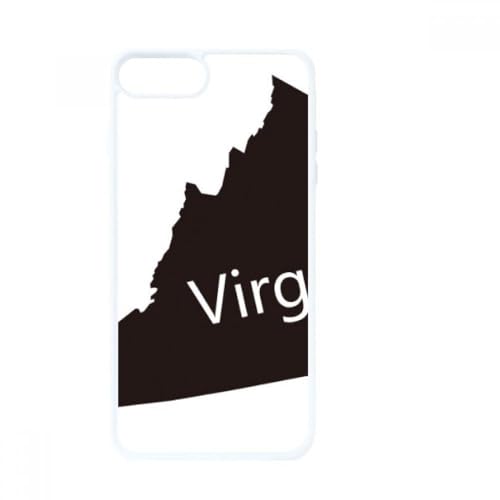 Coque pour iPhone SE 2 Apple 7 8 Motif carte de la Virginie Blanc